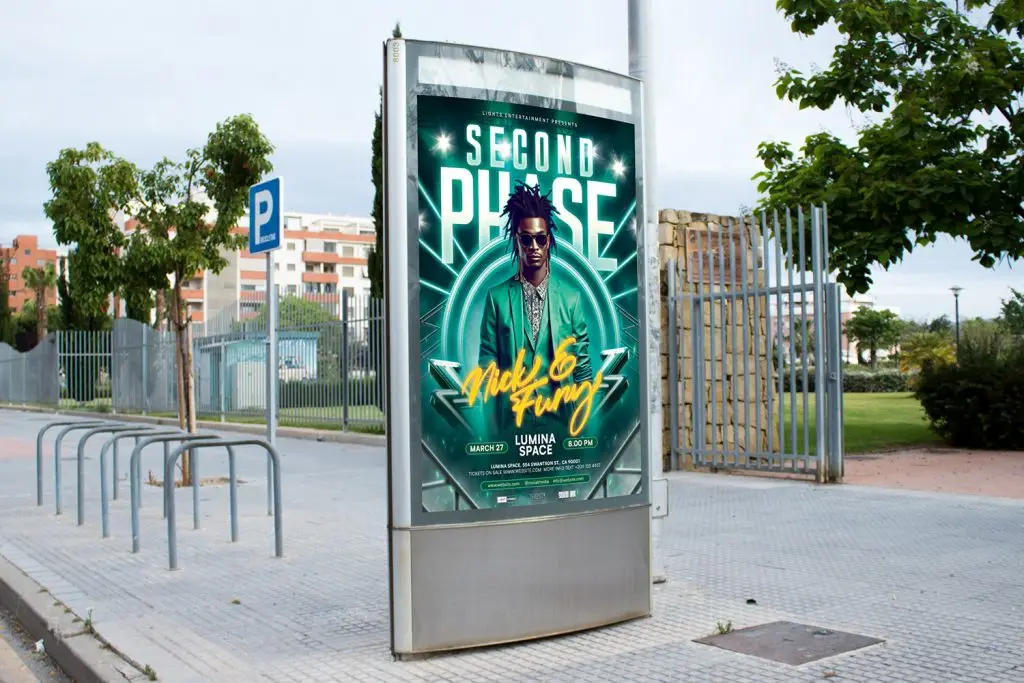 Premium DJ flyer template PSD download