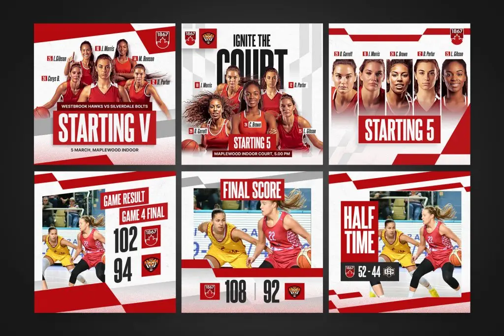 basketball instagram templates psd download