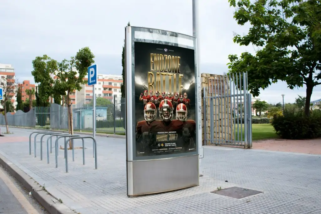 american football flyer psd template download