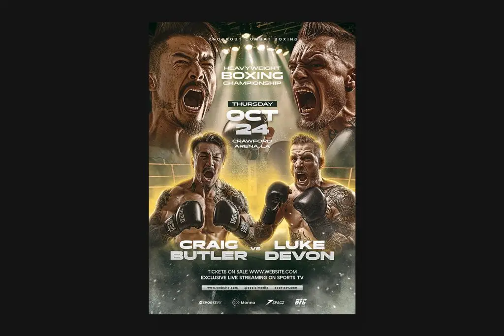 boxing poster template psd download 4