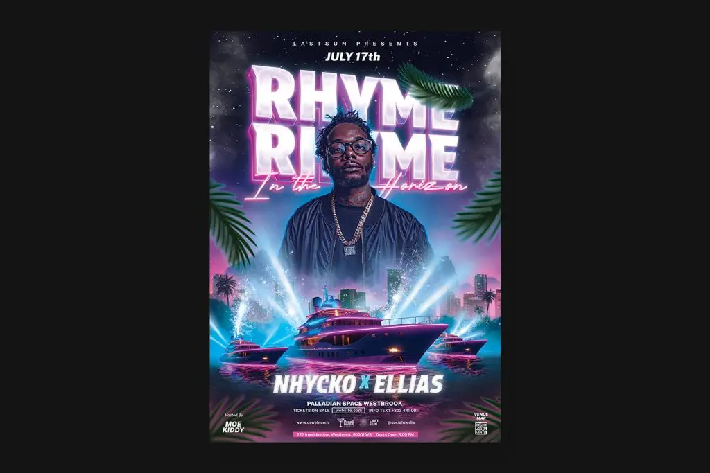 dj flyer template psd download