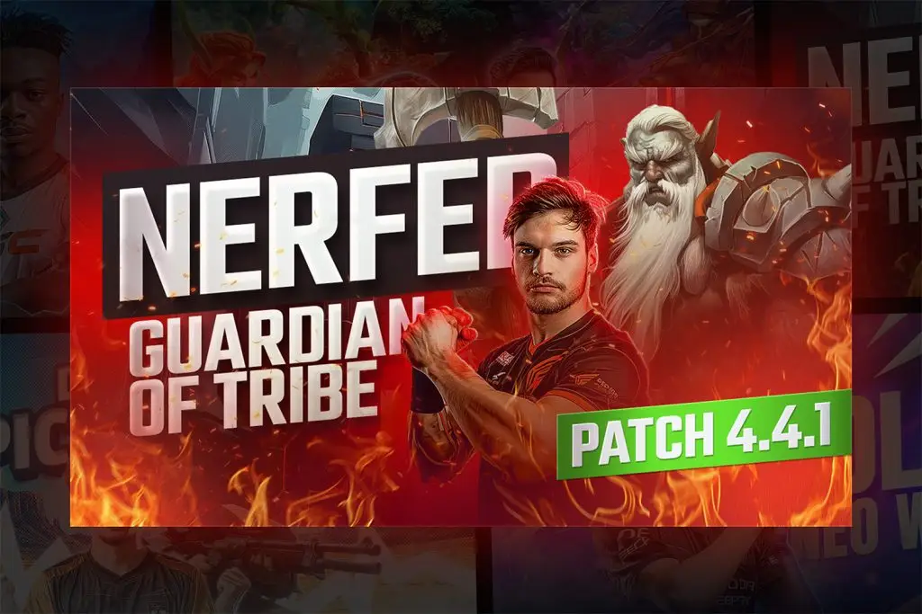 Editable Gaming YouTube Thumbnail Template in Photoshop PSD format with a fiery background, designed for game updates or patch reviews.