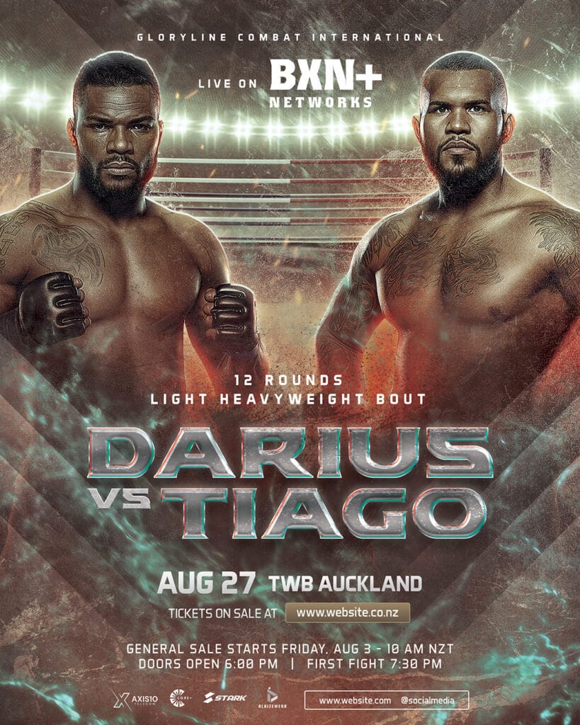 boxing fight flyer template Photoshop PSD download